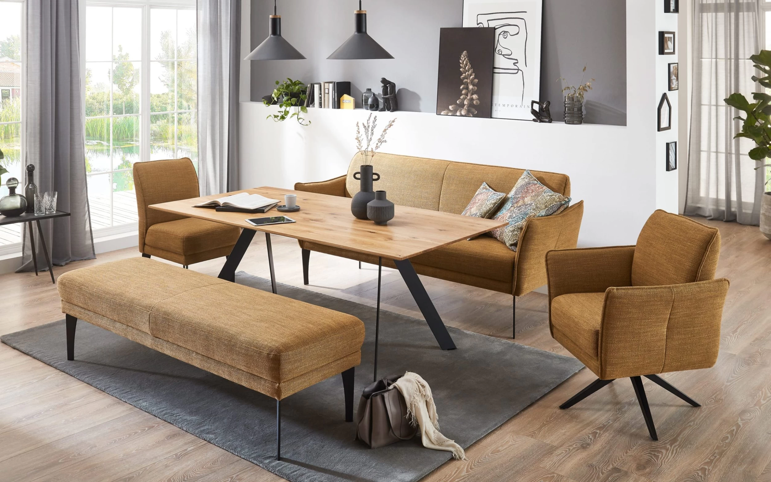 MONDO Sessel Piatto Dining In Curry 3 MONDO Sessel Piatto Dining In Curry – Bild 3