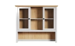 Buffetaufsatz Landside, Lichtgrau Melamin, Artisan Eiche Nachbildung