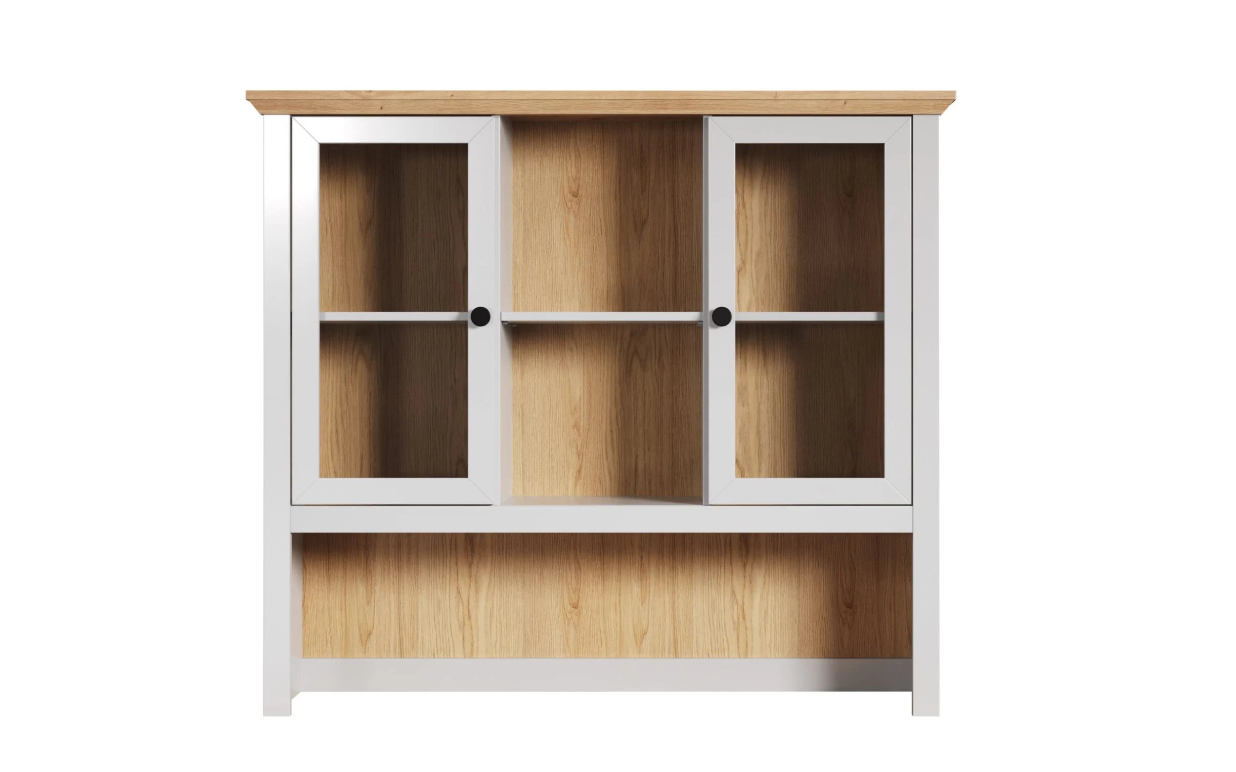 Buffetaufsatz Landside, Lichtgrau Melamin, Artisan Eiche Nachbildung 1 Buffetaufsatz Landside, Lichtgrau Melamin, Artisan Eiche Nachbildung