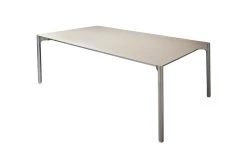 Esstisch Mio Plus, Glas Optiwhite/taupe Satinier