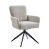 Armlehnenstuhl Lomo, Sandfarbig, 180° Drehbar