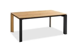 Esstisch Monaco, Eiche Echtholzfurnier, Swivel Extension