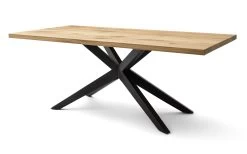 Esstisch Tiama, Barock Eiche Natur Massiv