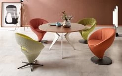 Armlehnstuhl 1260, Fire, Inkl. Drehfunktion -Boutique-Restaurantmöbelgeschäft 1046223