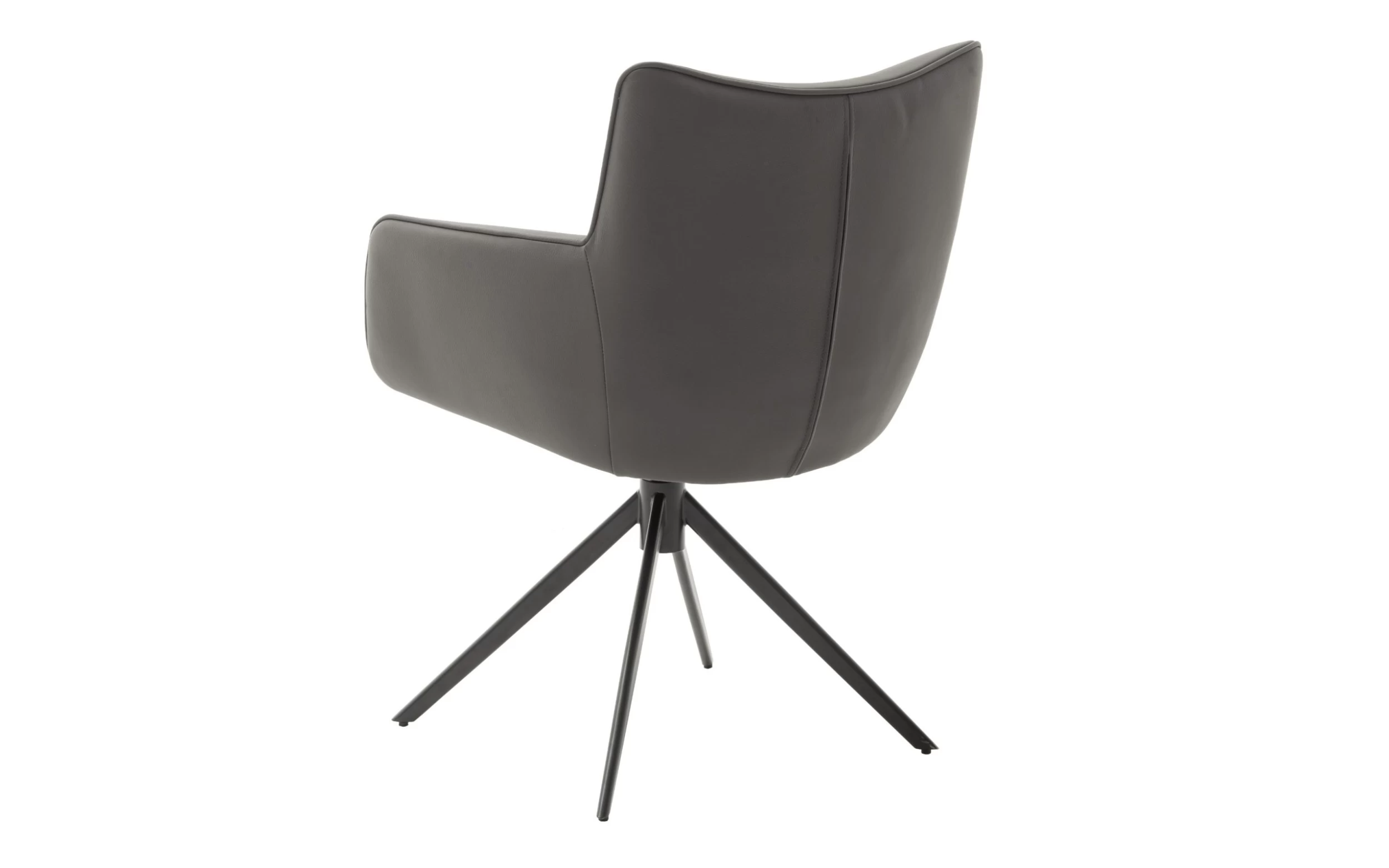 Armlehnstuhl Limone 2, Leder, Anthrazit 2 Armlehnstuhl Limone 2, Leder, Anthrazit – Bild 2