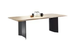 Hartmann Esstisch Kilva, Kernesche Massiv Anthrazit Gebeizt