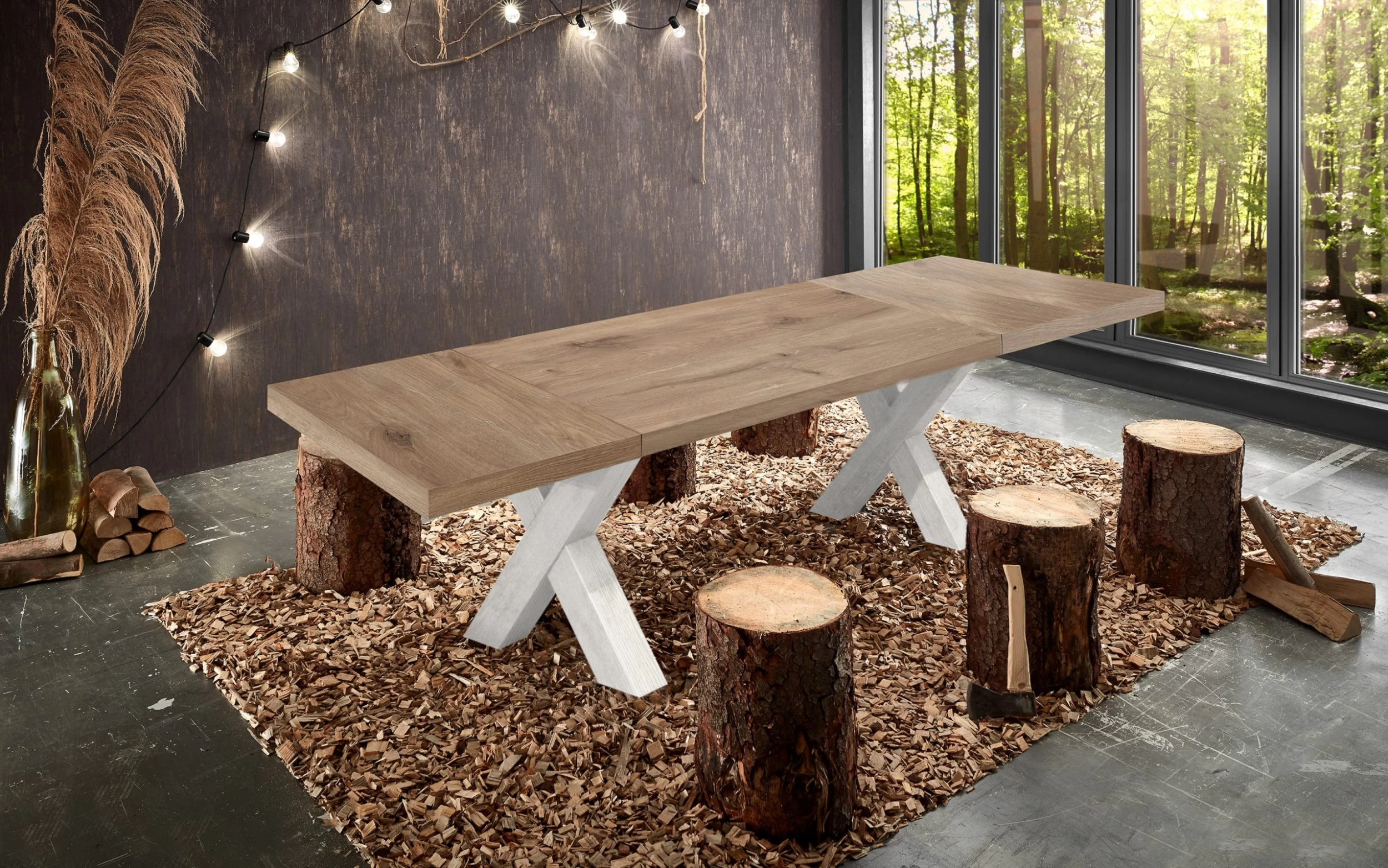 Esstisch Big System Deluxe, Pino Aurelio Nachbildung/ Viking Oak Nachbildung 2 Esstisch Big System Deluxe, Pino Aurelio Nachbildung/ Viking Oak Nachbildung – Bild 2