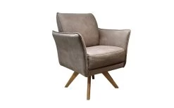 MONDO Sessel Piatto Dining, Grau, Inkl. Drehfunktion