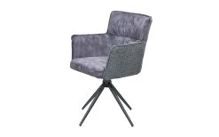 Armlehnenstuhl Chicago, Grau/anthrazit