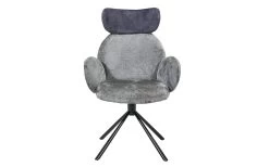 Armlehnenstuhl Tulsa, Grau/anthrazit -Boutique-Restaurantmöbelgeschäft 1065424