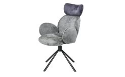 Armlehnenstuhl Tulsa, Grau/anthrazit