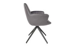 Stuhl Maple, Grau, Inkl. Drehfunktion -Boutique-Restaurantmöbelgeschäft 1079269