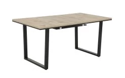 Esstisch Annette T, Eiche-Nachbildung/schwarz