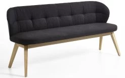 Hartmann Polsterbank Romy In Anthrazit/schwarz, Mit Gestell Aus Massiver Eiche -Boutique-Restaurantmöbelgeschäft 264570