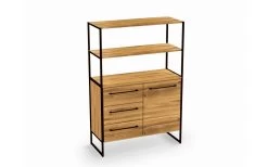 4er Regal Atelier Aus Charakter-Eiche Massiv