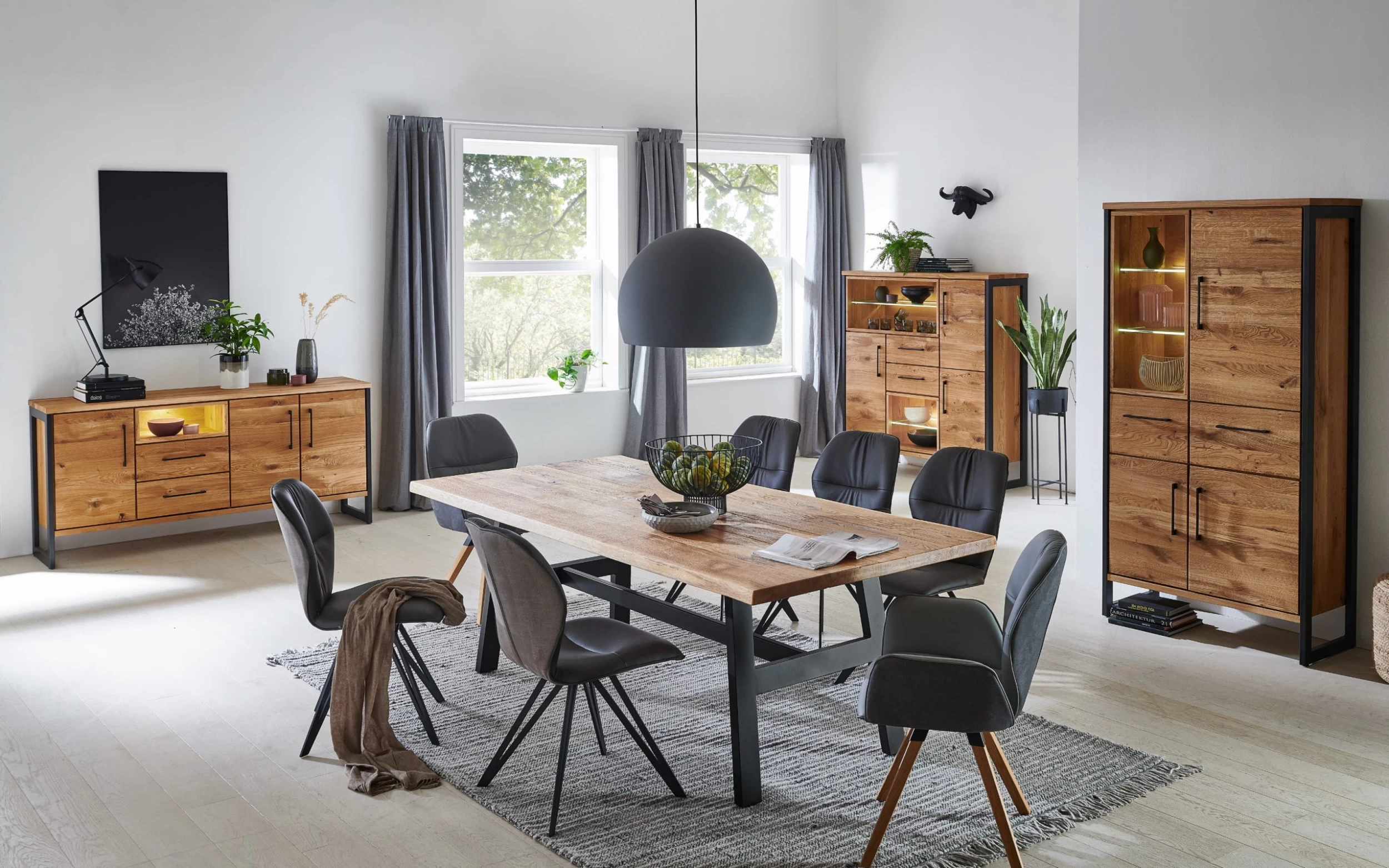 Sideboard Medina Aus Charakter-Eiche Massiv 2 Sideboard Medina Aus Charakter-Eiche Massiv – Bild 2