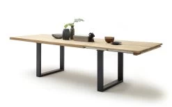 Essgruppe Salta / Dayton In Wildeiche Geölt, Mit Schwarzem Stahlgestell -Boutique-Restaurantmöbelgeschäft 388916 1