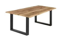 Esstisch Modena In Eiche Geölt, Mit Schwarzem Metallgestell