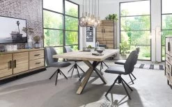 Esstisch Ovada, Eiche Railway Brown Furnier -Boutique-Restaurantmöbelgeschäft 421181