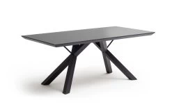 Esstisch Everett In Anthrazit, Mit Sicherheitsglasplatte