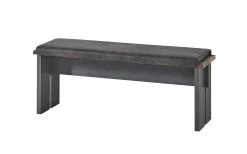 Bank Cardiff In Used Style Dark / Matera-Nachbildung, Mit Sitzkissen