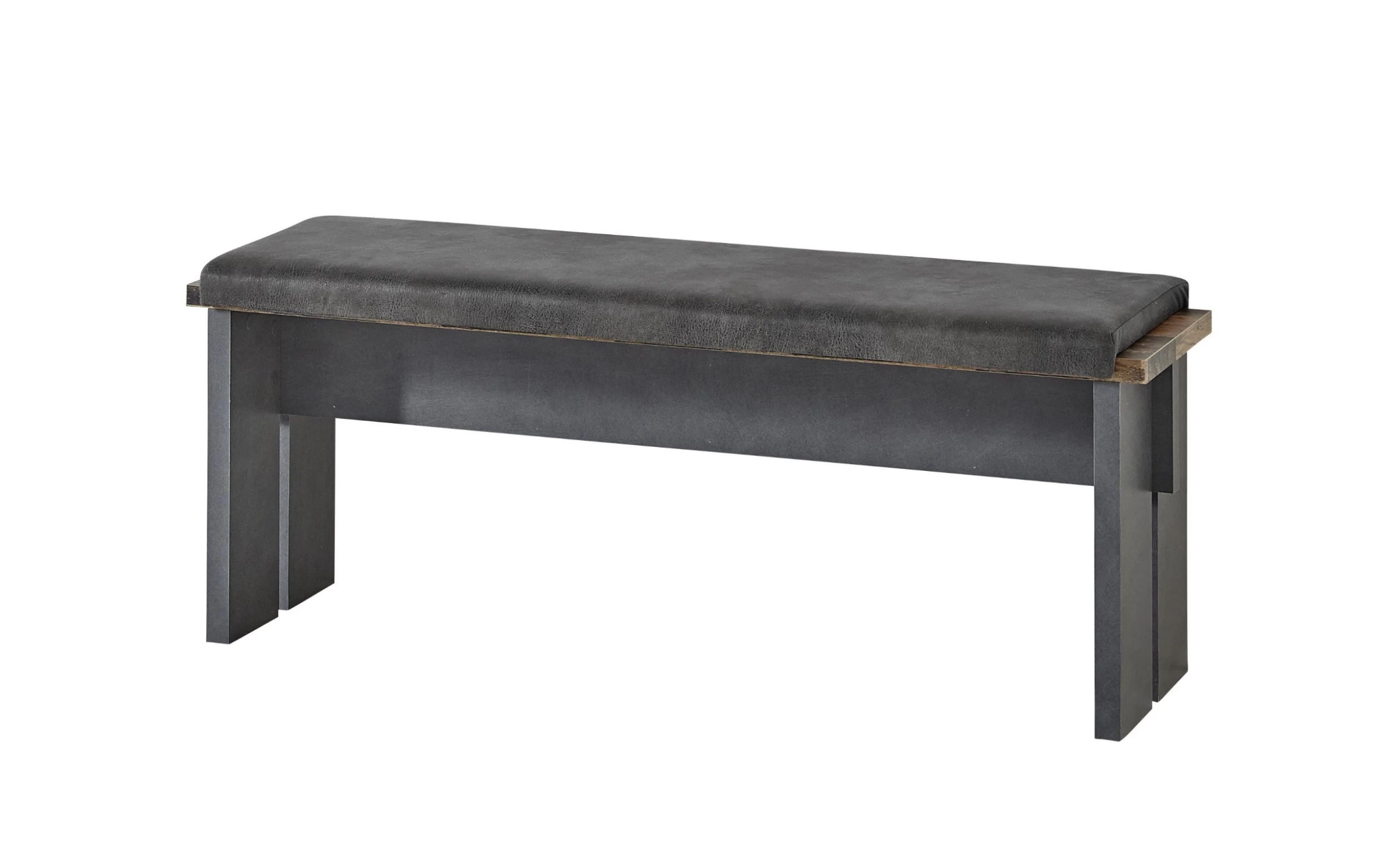 Bank Cardiff In Used Style Dark / Matera-Nachbildung, Mit Sitzkissen 1 Bank Cardiff In Used Style Dark / Matera-Nachbildung, Mit Sitzkissen