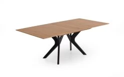 MONDO Essgruppe Tugor In Asteiche Bianco Furniert, Lederbezug In Curcuma -Boutique-Restaurantmöbelgeschäft 449086