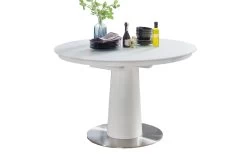 Essgruppe Artos 2 / Waris, Schwarz / Weiß, Mit Tischplatte, Glas -Boutique-Restaurantmöbelgeschäft 452556