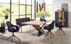 Hartmann Armlehnstuhl Basti In Dunkelblau Mit Metallgestell -Boutique-Restaurantmöbelgeschäft 514311 2