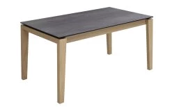 MONDO Esstisch 3102 Im Zement-Design, Wildeiche Edelfurnier