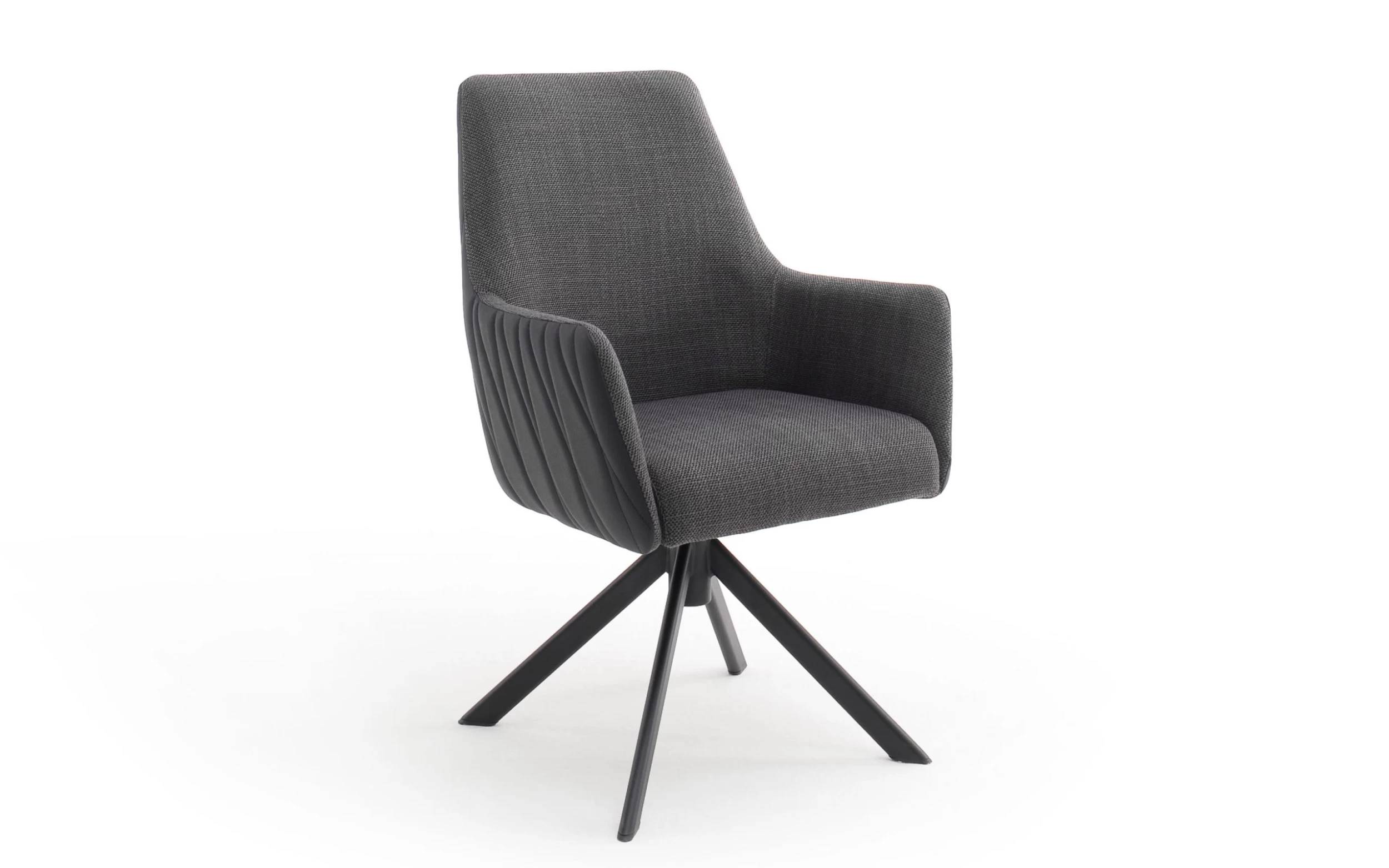 Armlehnenstuhl Reynosa In Anthrazit, 360° Drehbar Mit Nivellierung 1 Armlehnenstuhl Reynosa In Anthrazit, 360° Drehbar Mit Nivellierung