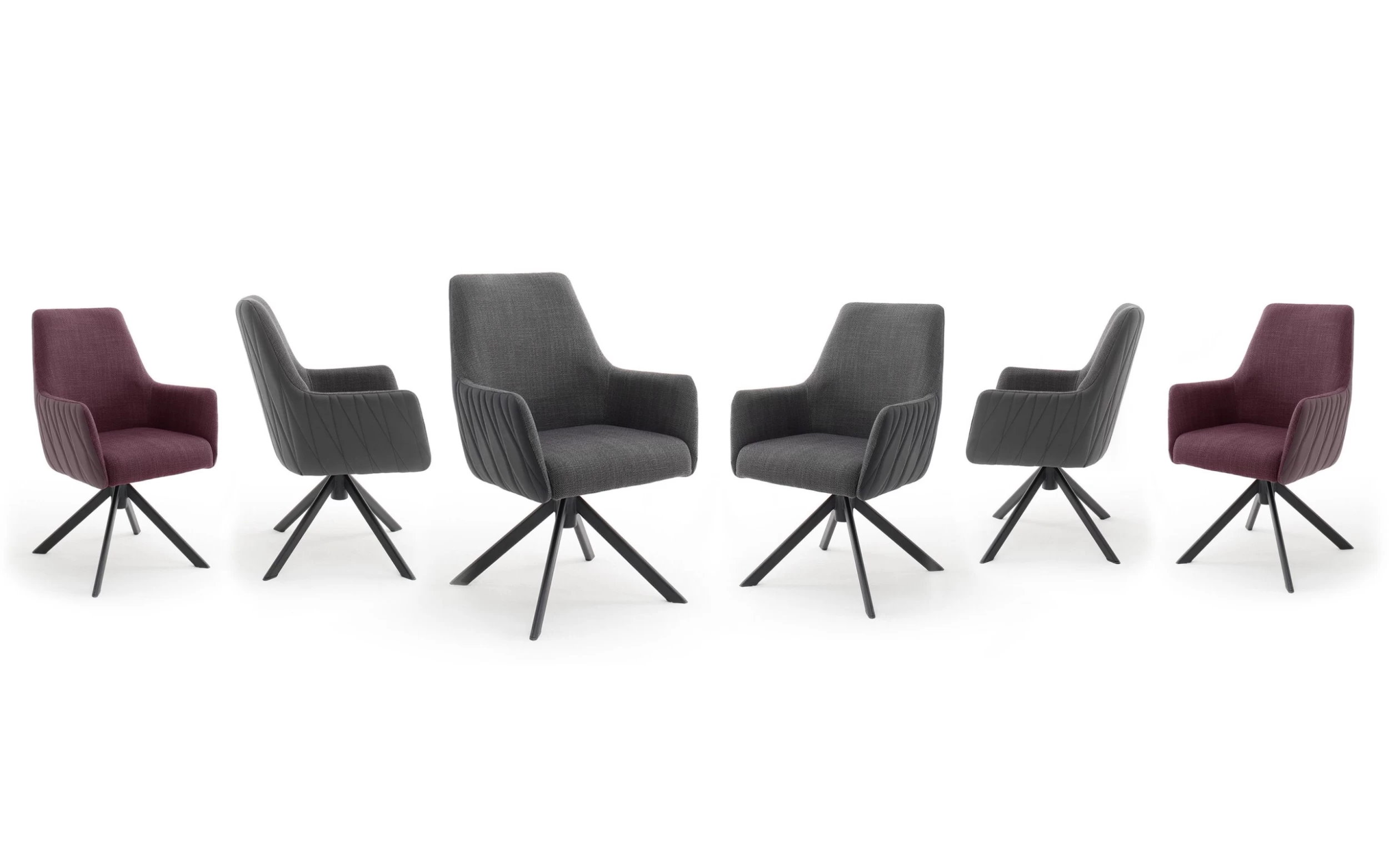 Armlehnenstuhl Reynosa In Anthrazit, 360° Drehbar Mit Nivellierung 2 Armlehnenstuhl Reynosa In Anthrazit, 360° Drehbar Mit Nivellierung – Bild 2