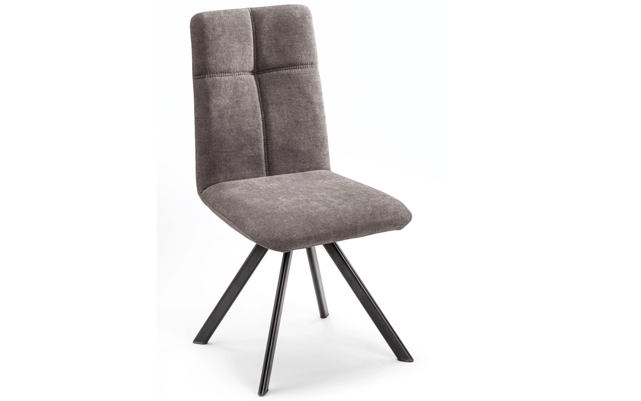 Stuhl SK-Kota In Dunkelbraun, Metallgestell In Schwarz Pulverbeschichtet 1 Stuhl SK-Kota In Dunkelbraun, Metallgestell In Schwarz Pulverbeschichtet