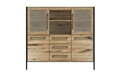 Highboard 3013 In Charakter-Eiche Massiv
