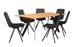 Essgruppe Aria/ET581, Eiche Satin Natur Furniert