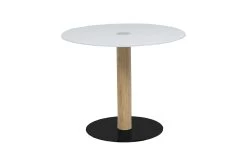 MONDO Esstisch 3086 Mit Glasplatte In Weiß