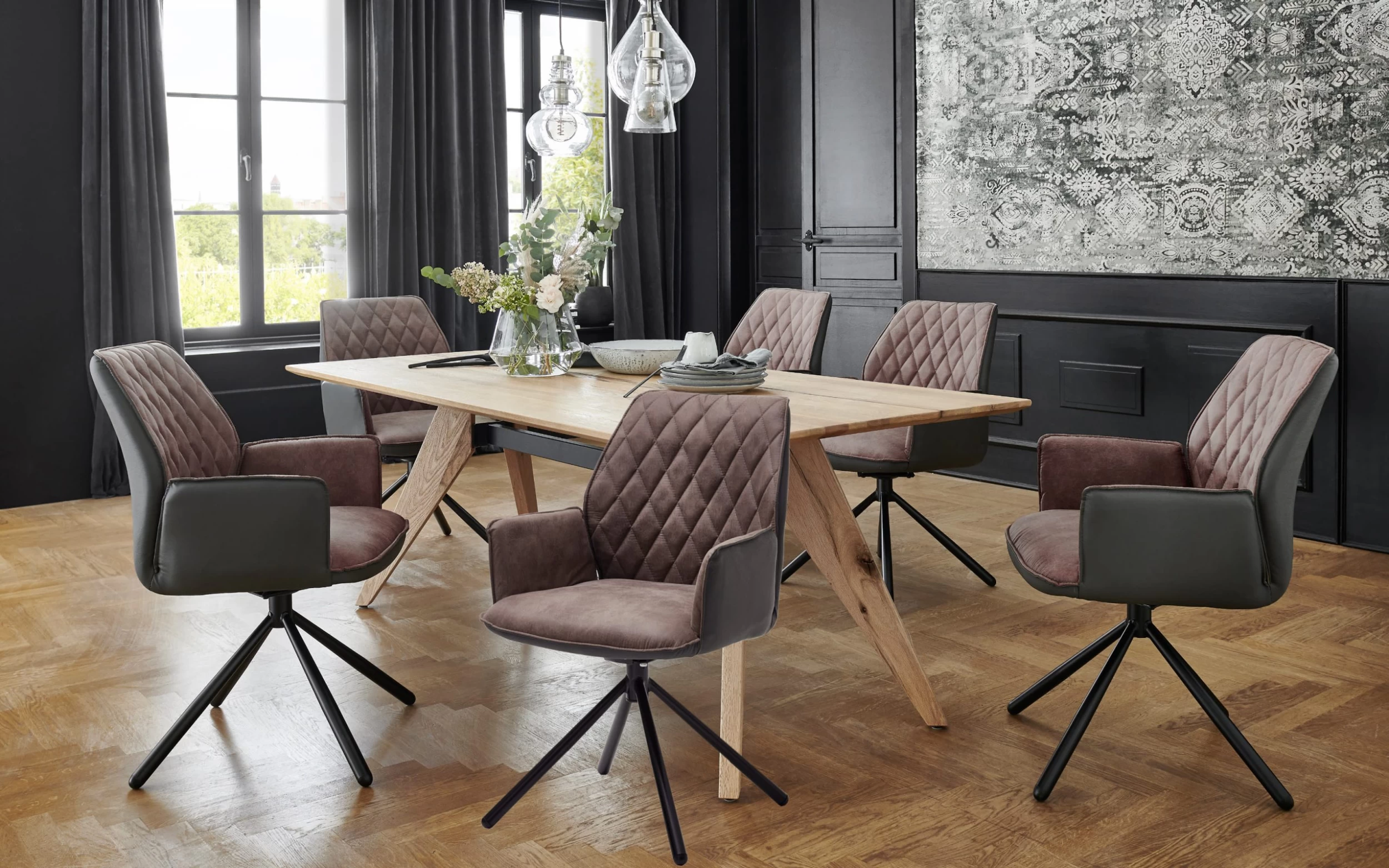 Esstisch Bahamas In Balkeneiche Natur Massiv Strukturgehobelt 2 Esstisch Bahamas In Balkeneiche Natur Massiv Strukturgehobelt – Bild 2