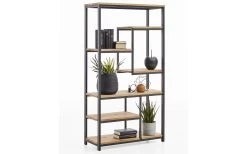 6er Regal Franco In Balkeneiche Natur Massiv