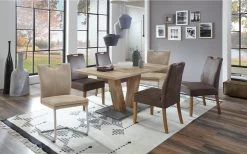 Essgruppe Top Chairs/Multi Dekor In Struktur Eiche