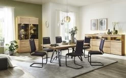 Vitrine V-plus3000 In Wildeiche Hell Soft Gebürstet Geölt -Boutique-Restaurantmöbelgeschäft 732021