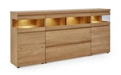 Sideboard V-plus3000 In Wildeiche Hell Soft Gebürstet Geölt
