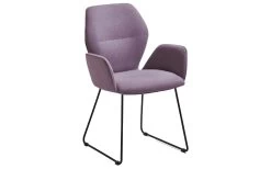 Schalensessel Atiste In Aubergine, Eisengestell In Schwarz