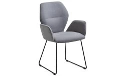 Schalensessel Atiste In Silver, Eisengestell In Schwarz