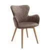 Polsterstuhl Sarander Mit Armlehnen In Cappuccino