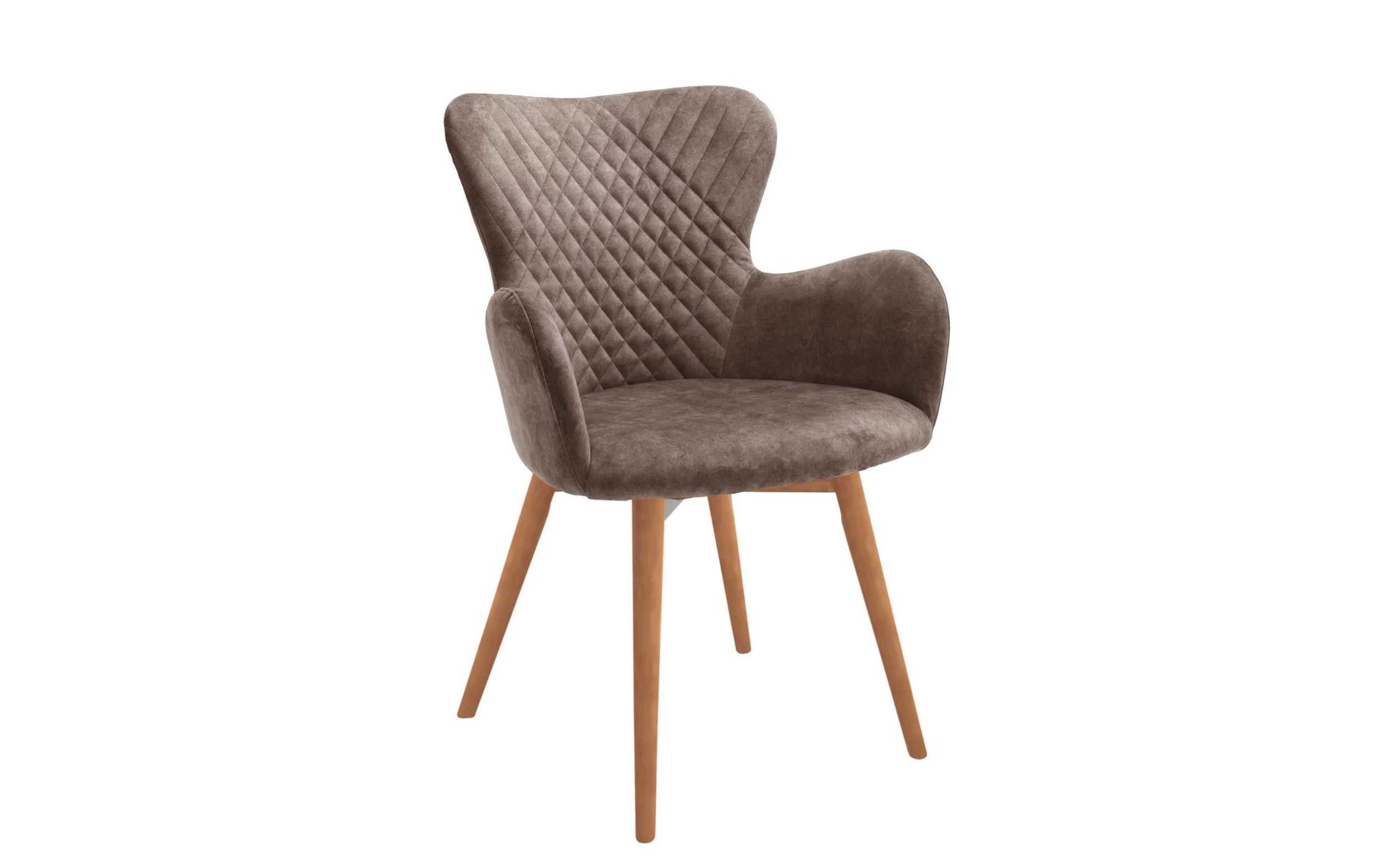 Polsterstuhl Sarander Mit Armlehnen In Cappuccino 1 Polsterstuhl Sarander Mit Armlehnen In Cappuccino