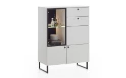 Highboard Lugano In Pastellgrau