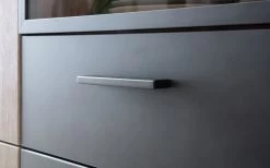 Kombi-Vitrine Antwerpen In Viking Oak Nachbildung -Boutique-Restaurantmöbelgeschäft 874206