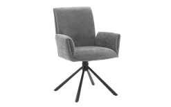 Stuhl Boulder In Grau, 180° Drehbar Mit Nivellierung