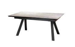 Ausziehtisch Erso In Anthrazit, Mit Tischplatte Aus Glas