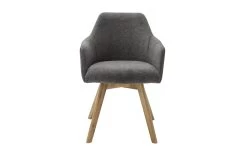 Armlehnstuhl Remal In Anthrazit, Inklusive 180° Drehfunktion -Boutique-Restaurantmöbelgeschäft 915460